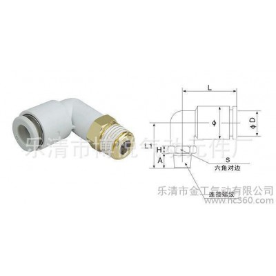 SMC氣動(dòng)快插接頭快速接頭外螺彎接頭