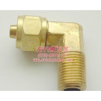 發那科快速接頭F135-3，法拉克慢走絲配件銅彎頭1/8T*
