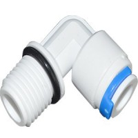L型3變3凈水機快速接頭 3分外螺紋轉3分水管彎頭純水機管件