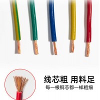 萬瑞通廠家批發(fā) 國標BVR 1.5 2.5 4 6平方阻燃無氧銅家用電線電纜 絕緣電線電纜無氧銅線
