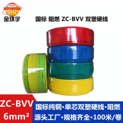 金環宇電線電纜 ZC-BVV 6電線 阻燃