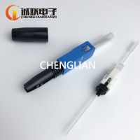 誠聯供應SC光纖快速連接器預埋式SC快接熱熔式SC快速連接器