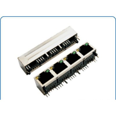 4口 RJ45插座 網絡插座 連接器插座
