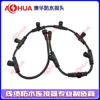 廠家T型一出二防水連接器 可搭配多