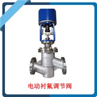 紐卓 電動襯氟調節閥 ZAZPF電動襯氟單座調節閥 **
