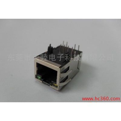 供應10/100BASE 百兆RJ45濾波器帶LE