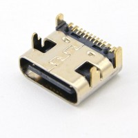 Type-C 16P母座 USB3.1充電母座 充電尾插 PD快充母座 TYPEC母座  連接器母座