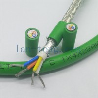 PN RJ45連接器總線電纜/profinet通訊機器人電纜/拖鏈屏蔽網線