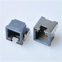 褀泰達 RJ45網(wǎng)絡(luò)接口 RJ45網(wǎng)口 RJ45接口 沉板式H9.8 沉板連接器RJ45母座帶燈