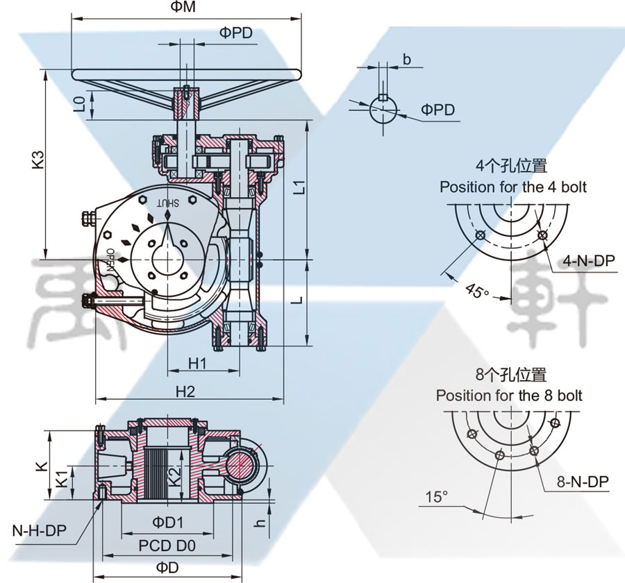 QDX3齒輪箱組合蝸輪減速機(圖1) QDX3齒輪箱組合蝸輪減速機(圖1)