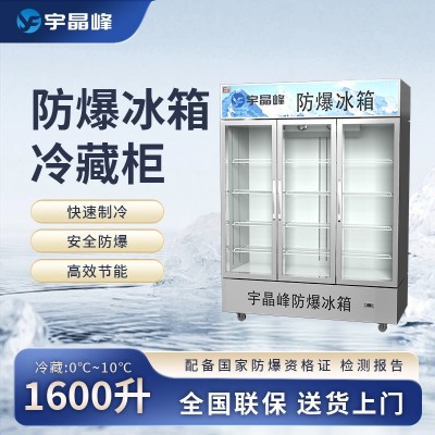 宇晶峰玻璃門防爆冰箱1600L