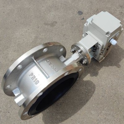 法蘭電動蝶閥D941X-10 不銹鋼蝶閥