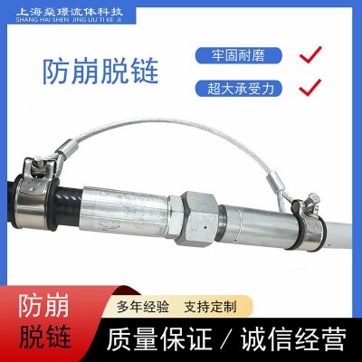 高壓油管防脫鏈防護(hù)軟膠管高壓防爆